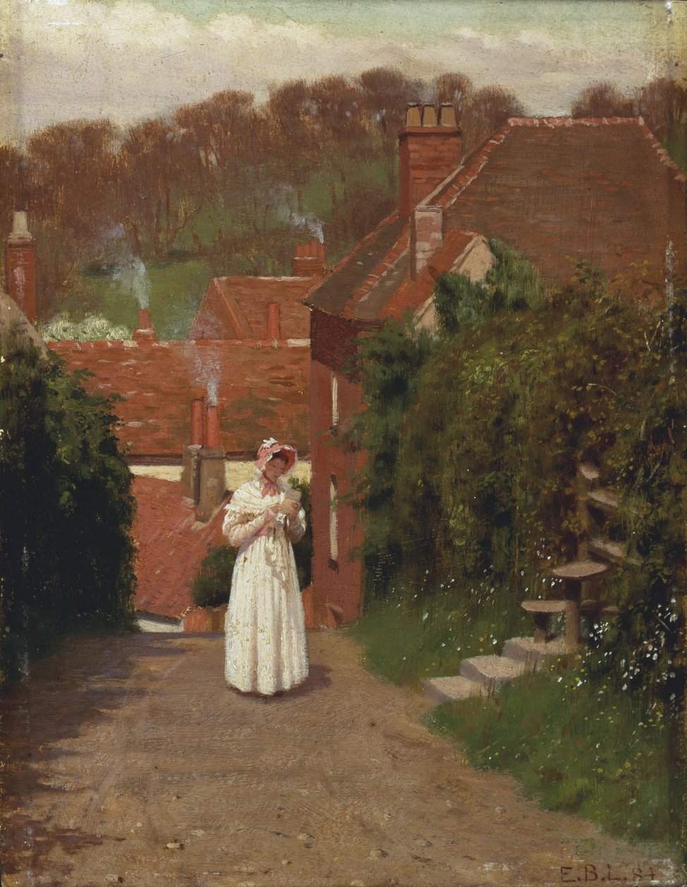 A carta de amor, 1884 de Edmund Blair Leighton