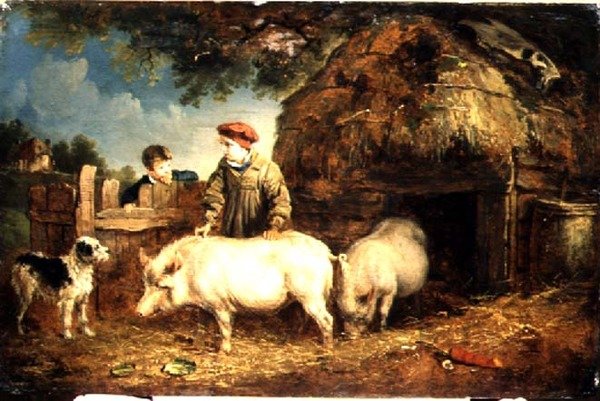Alimentando os Porcos de Edmund Bristow