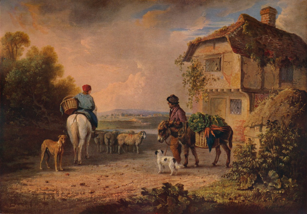Fora do mercado, 1828 de Edmund Bristow