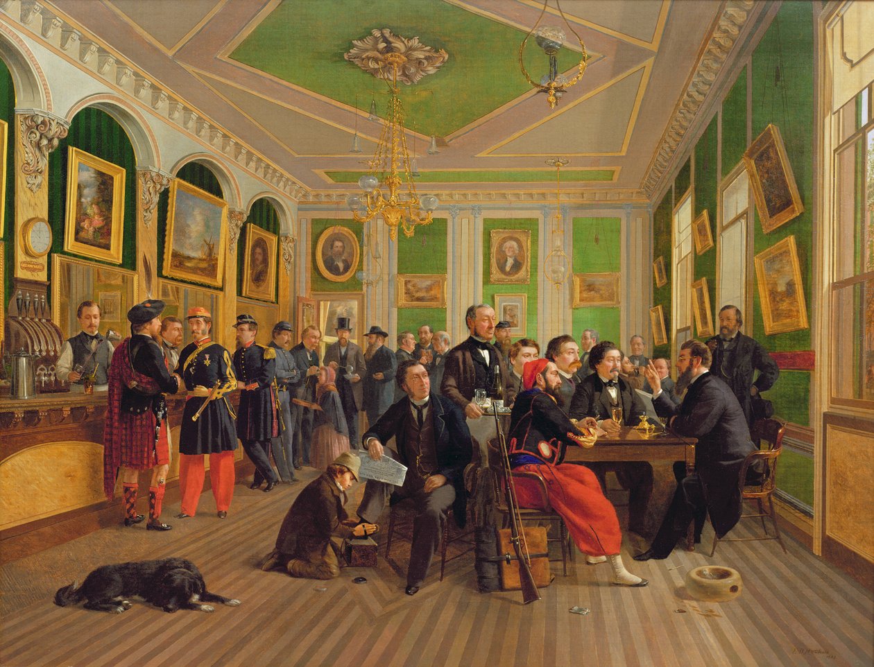 Interior de George Haywards Porter House, 1863 de Edmund D. Hawthorn