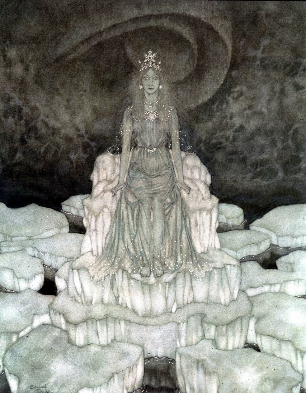 "A Rainha da Neve": A Rainha da Neve em Majeste de Edmund Dulac