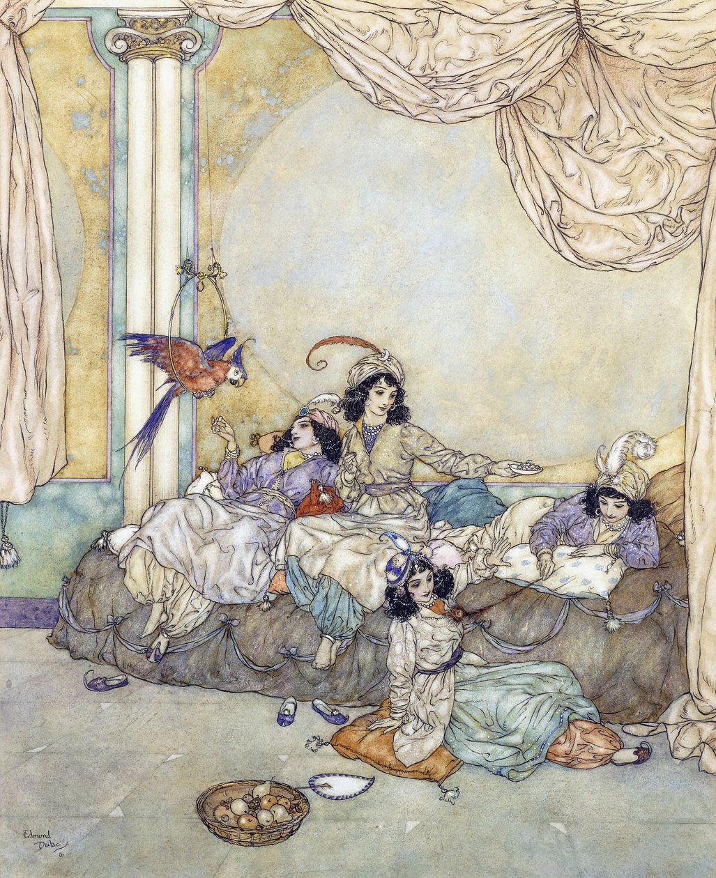 Eles invadiram a casa sem perda de tempo de Edmund Dulac