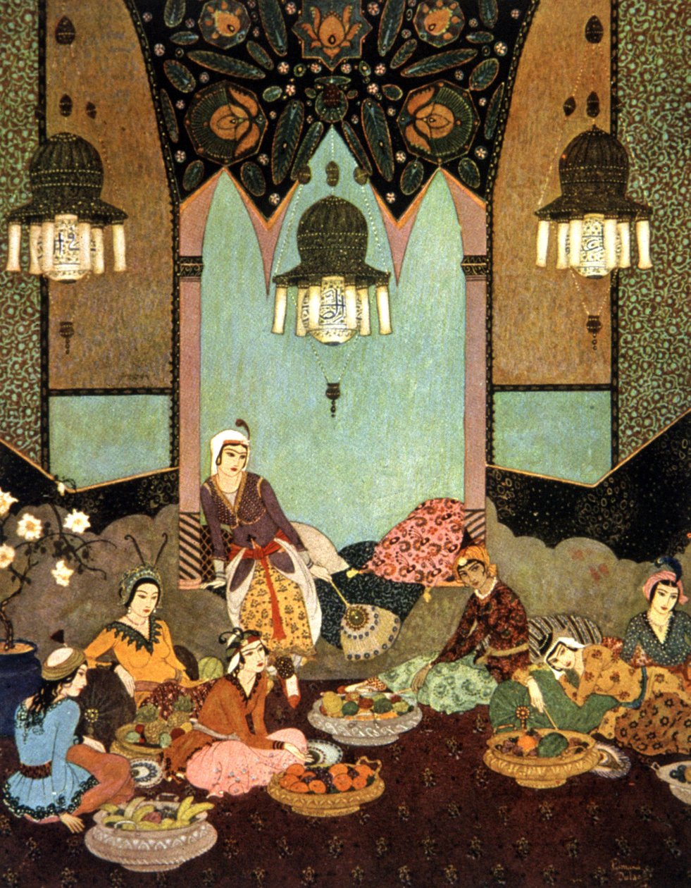 a sala dos Frutos, Sinbad o Marinheiro de Edmund Dulac