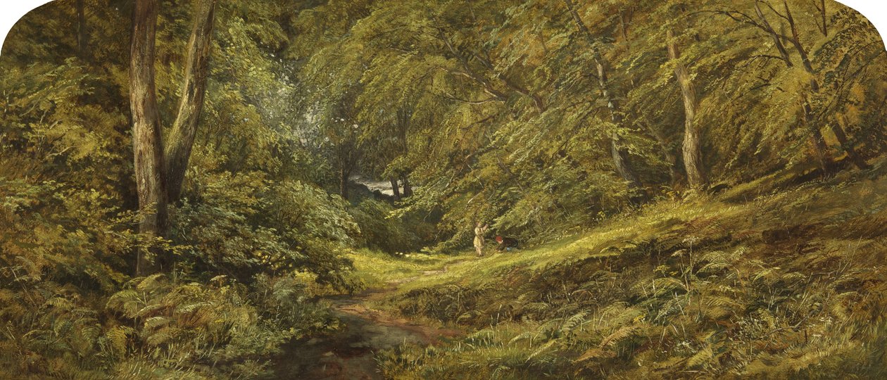 Sketch - In the Woods (óleo sobre tela) de Edmund G. Muller