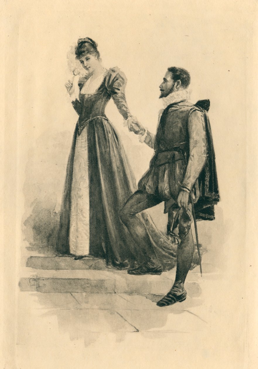 Para canções elisabetanas em honra do amor e da beleza (litografia) de Edmund Henry Garrett