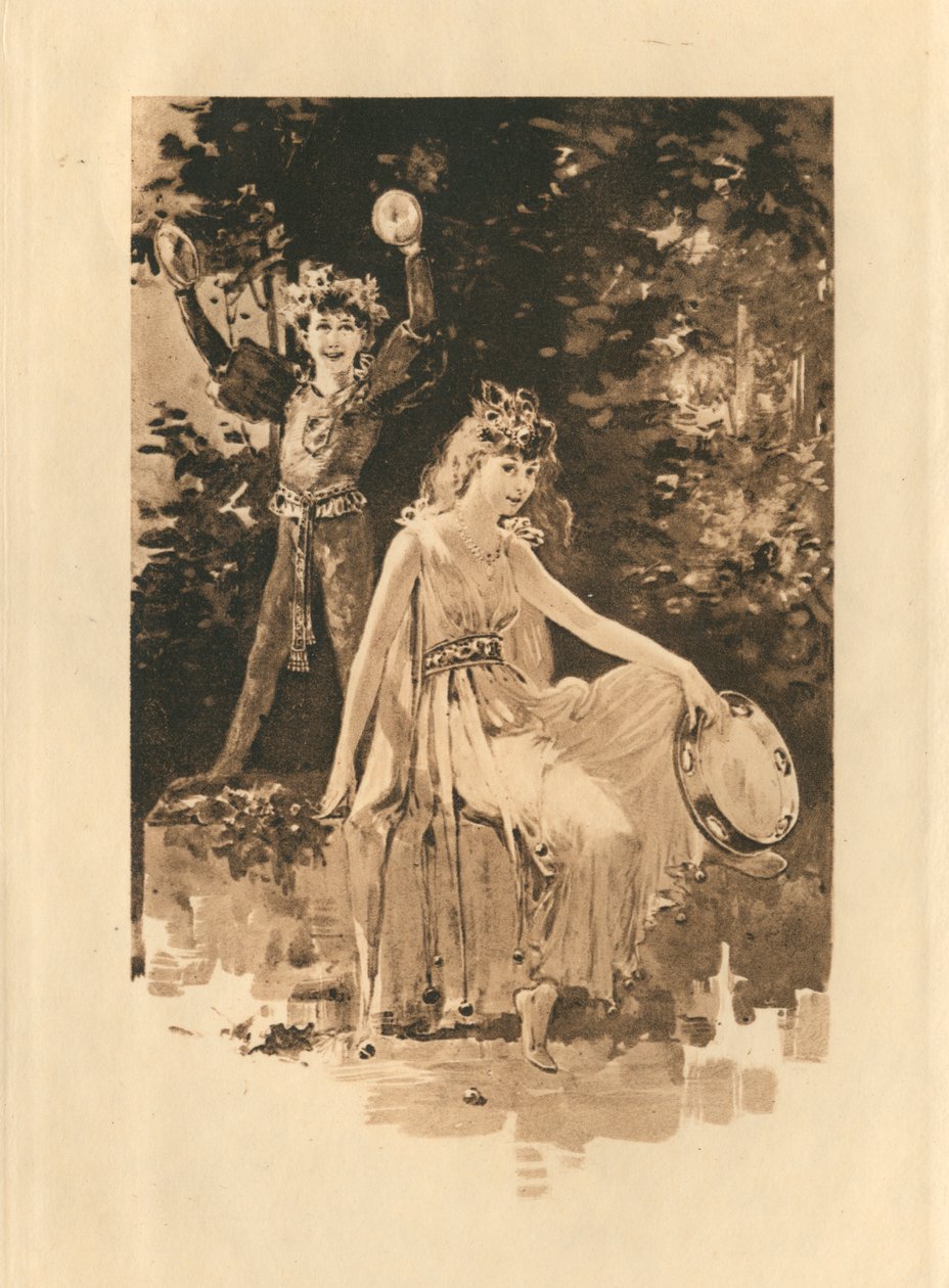Para canções elisabetanas em honra do amor e da beleza (litografia) de Edmund Henry Garrett