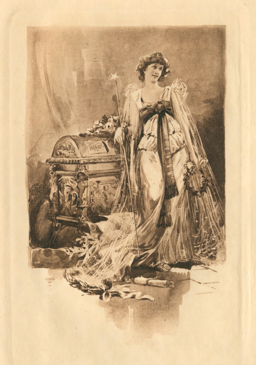 Para canções elisabetanas em honra do amor e da beleza (litografia) de Edmund Henry Garrett