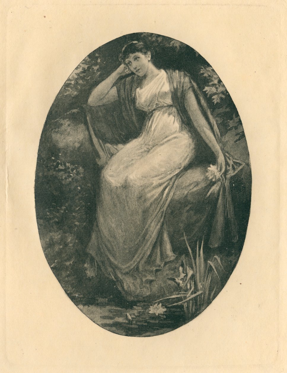 Para canções elisabetanas em honra do amor e da beleza (litografia) de Edmund Henry Garrett