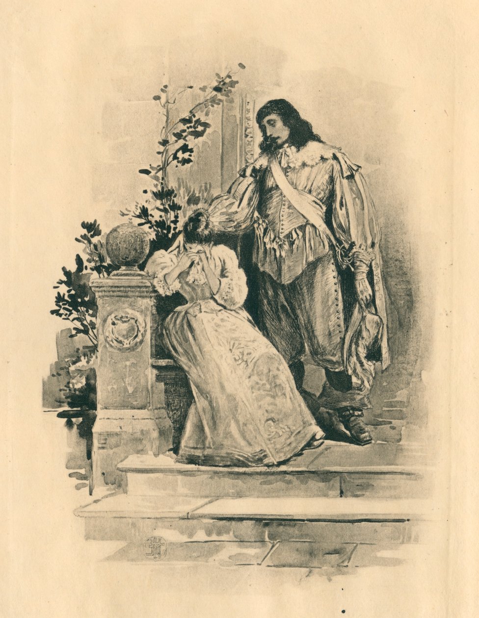 Para Canções elisabetanas em honra do amor e da beleza (litografia) de Edmund Henry Garrett