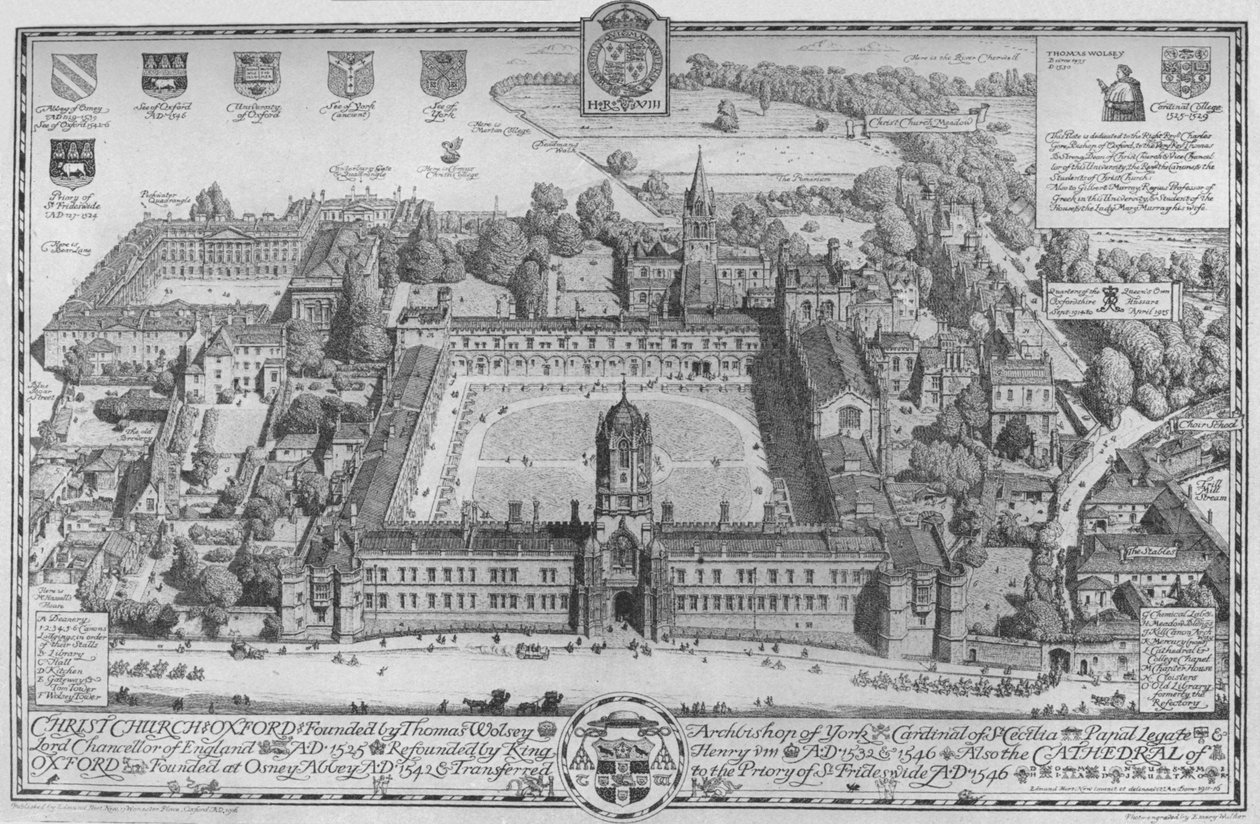Christchurch, Oxford, 1916 de Edmund Hort New