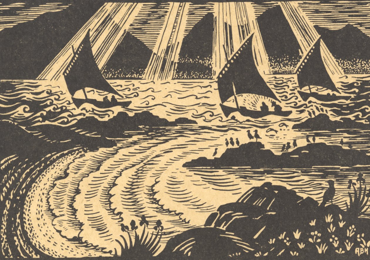 Três navios à vela de Edmund Hunter