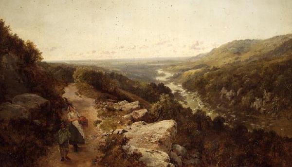 Uma extensa paisagem fluvial de Edmund John Niemann