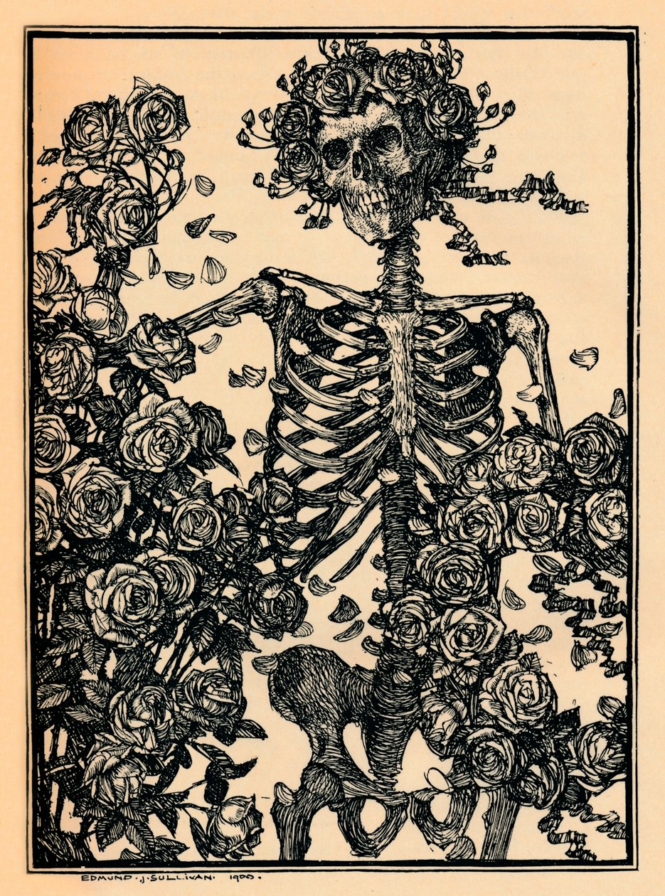 Ilustração para O Rubaiyat de Omar Khayyam, 1900 de Edmund Joseph Sullivan