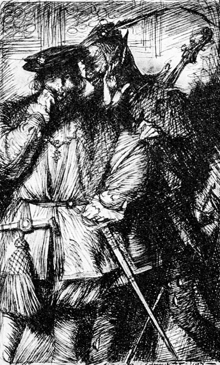 Mefistófeles e Fausto, 1923. de Edmund Joseph Sullivan