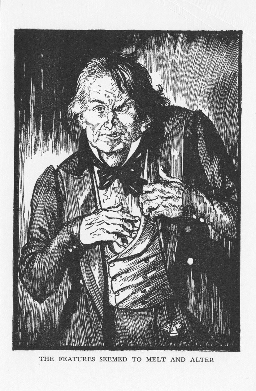 Cena do Estranho Caso do Dr. Jekyll e Mr Hyde por Robert Louis Stevenson, 1927 de Edmund Joseph Sullivan