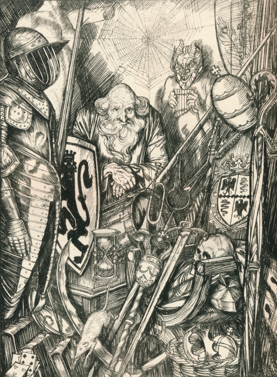 A Loja de Símbolos, c1898, 1924 de Edmund Joseph Sullivan