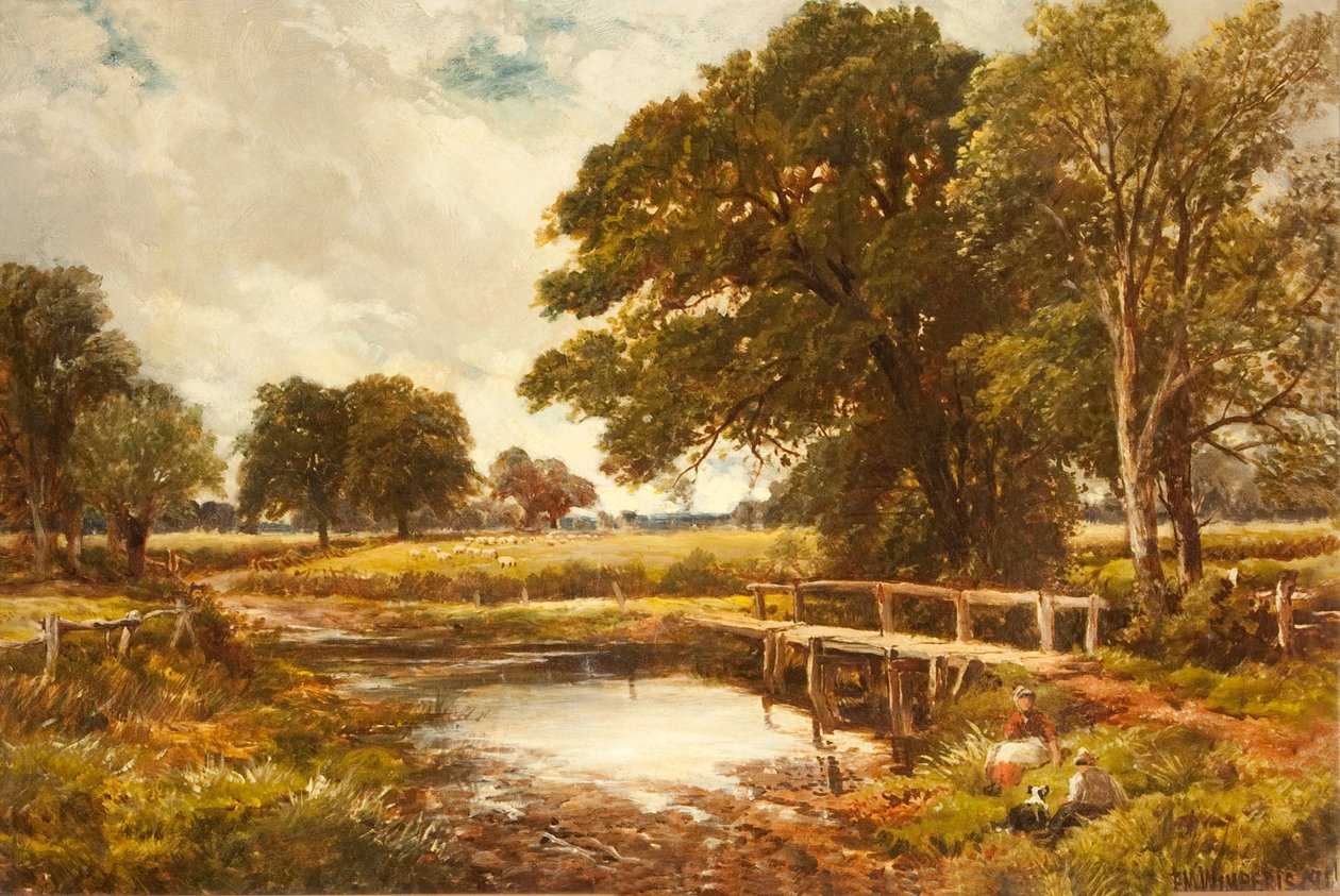 Um Ford de Hampshire, 1891 de Edmund Morison Wimperis