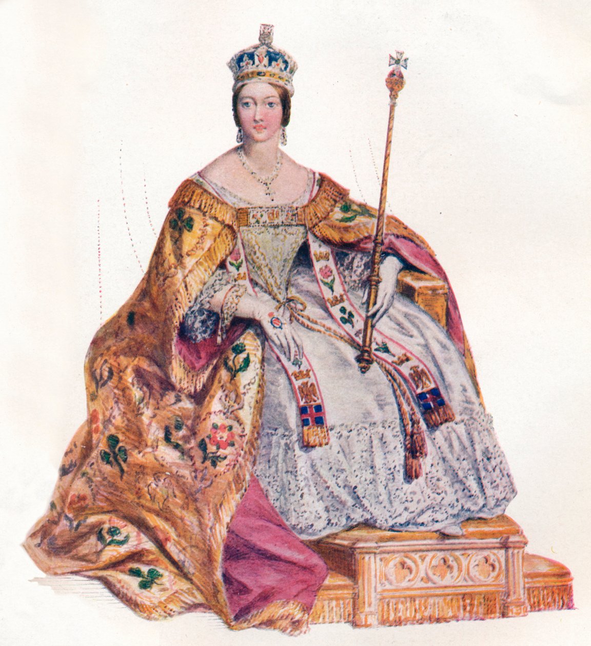 Alexandrina Victoria Rainha da Inglaterra, 1838, 1902 de Edmund Thomas Parris