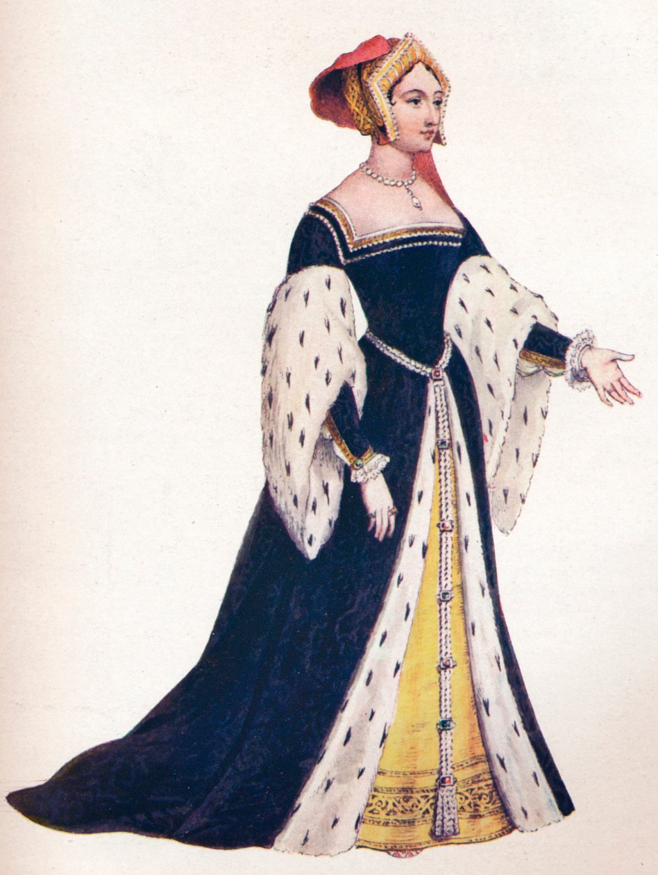 Anna Boleyn, ou Anne Bullen, rainha da Inglaterra 1533, 1902 de Edmund Thomas Parris