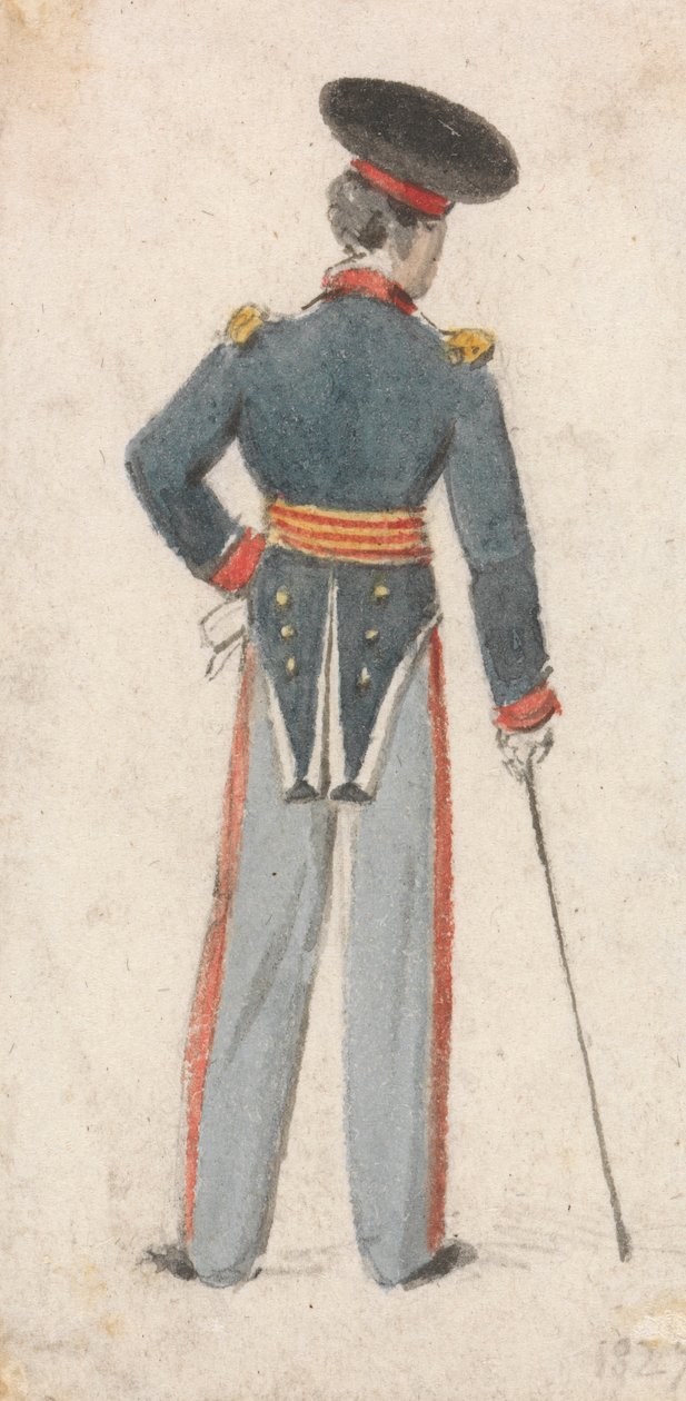 Vista traseira de um Soldado de Edmund Thomas Parris