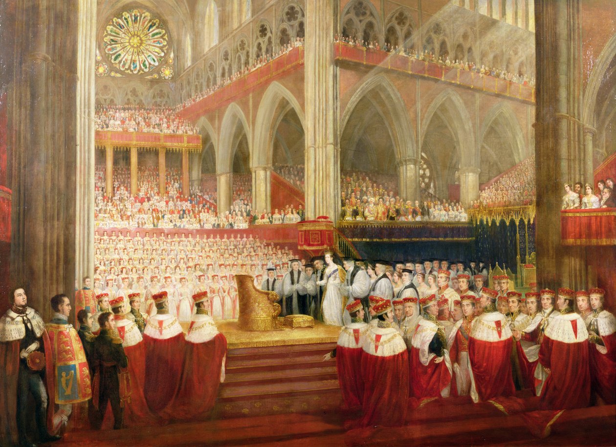 A coroação da rainha Vitória, 28 de junho de 1838 de Edmund Thomas Parris