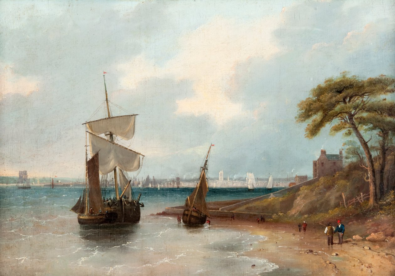 Dundee do Oriente, c.1830 (óleo sobre tela) de Edmund Thornton Crawford