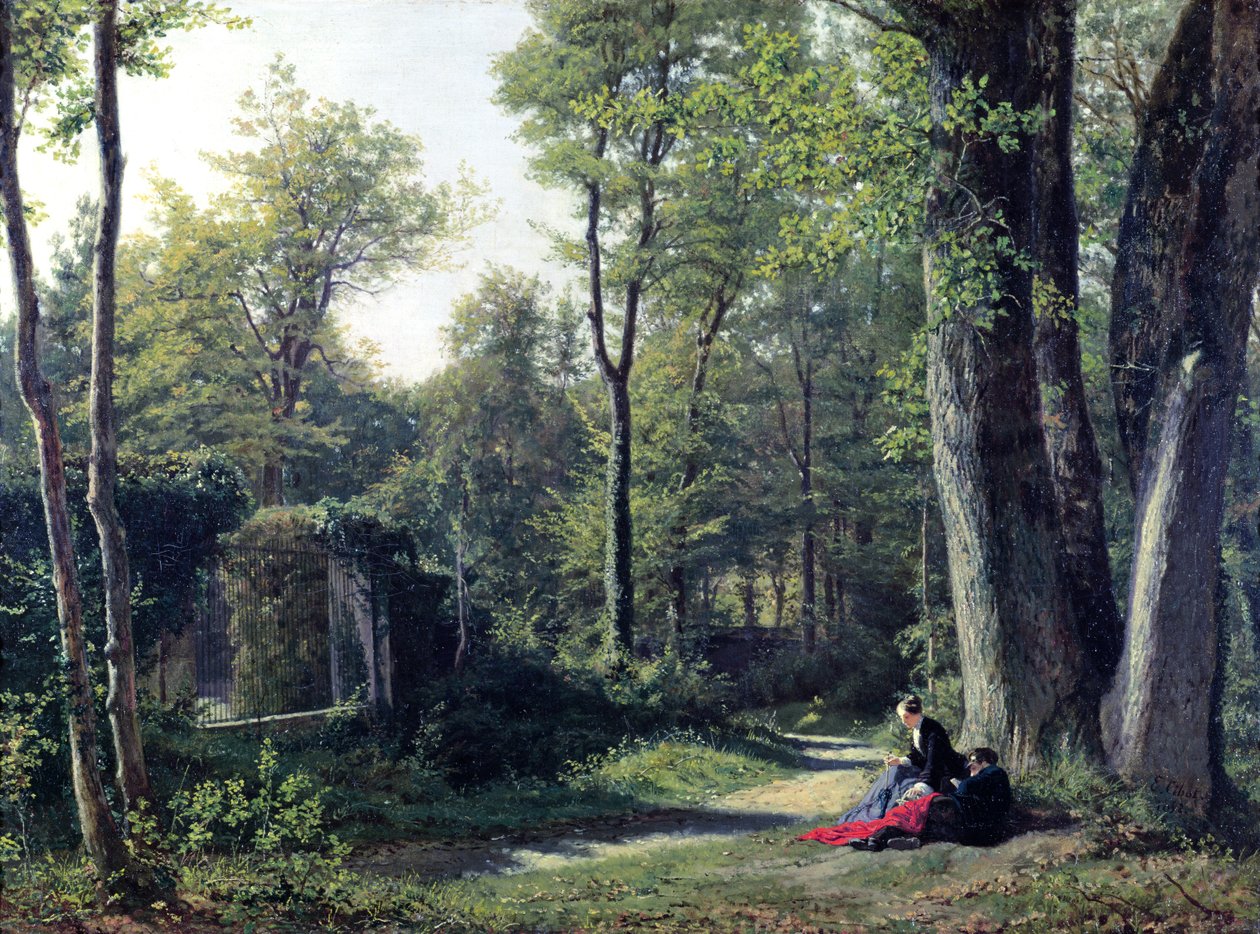 Vista de Bellevue perto de Meudon, 1852 de Edouard Cibot