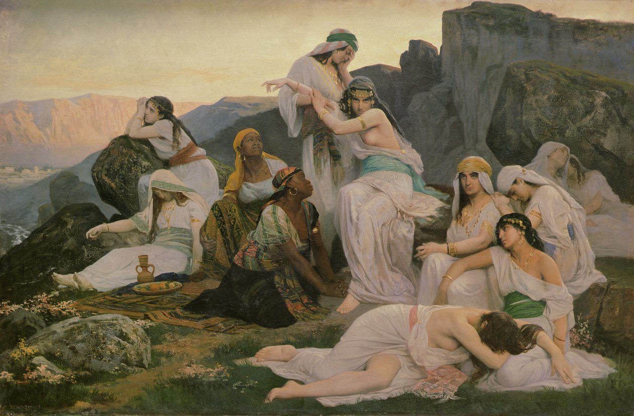 A filha de Jeftas, 1876 de Edouard Debat Ponsan