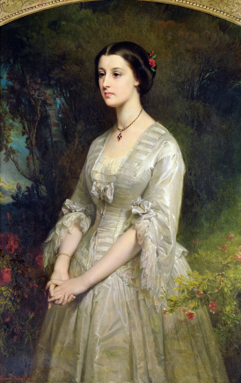 Retrato de Maria de Bonneval, Duquesa de Cadore, 1854 de Edouard Louis Dubufe