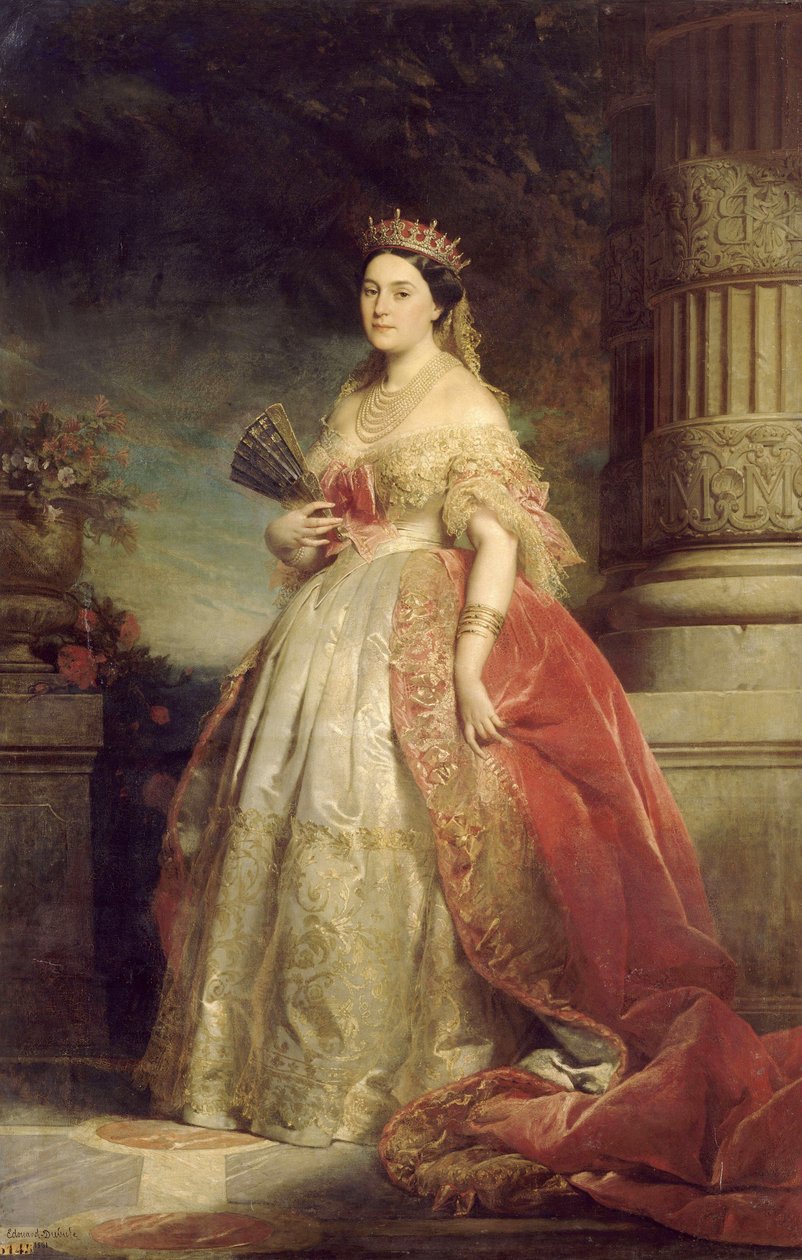 Retrato da Imperatriz Eugenie de Edouard Louis Dubufe