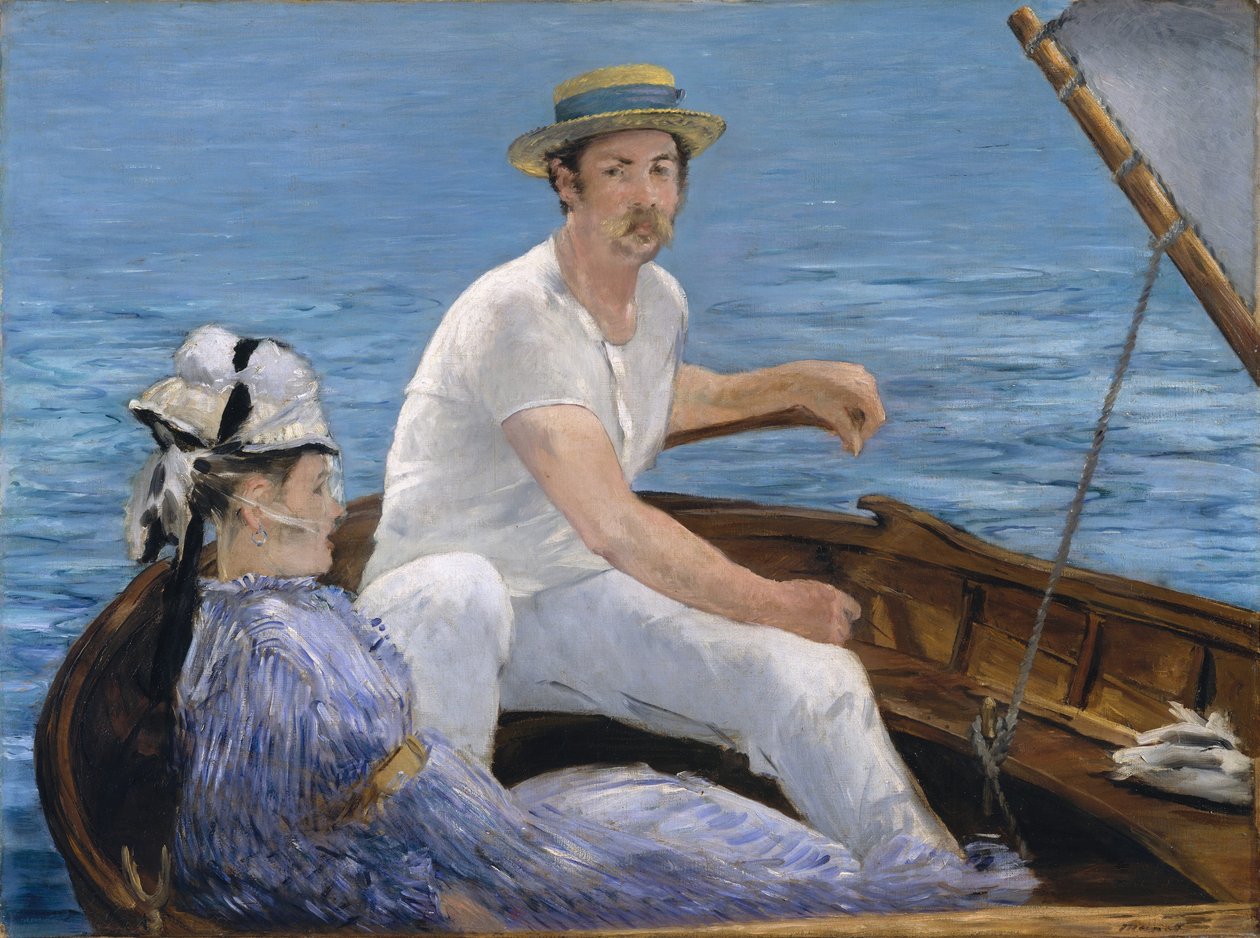 Passeios de barco, 1874 (óleo sobre tela) de Édouard Manet