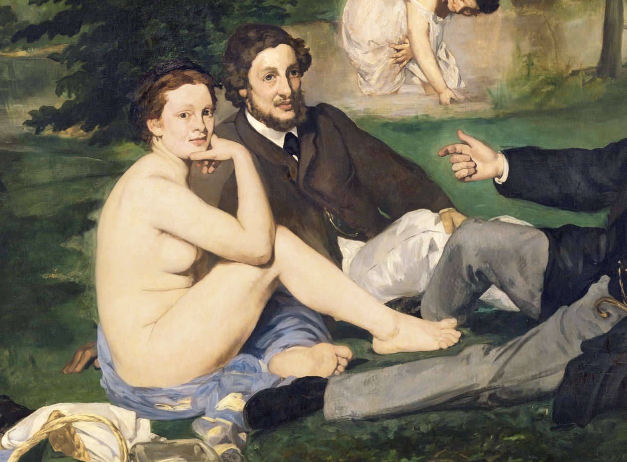 Dejeuner sur lHerbe, 1863 (ver também 65761) (detalhe de 2310) de Édouard Manet