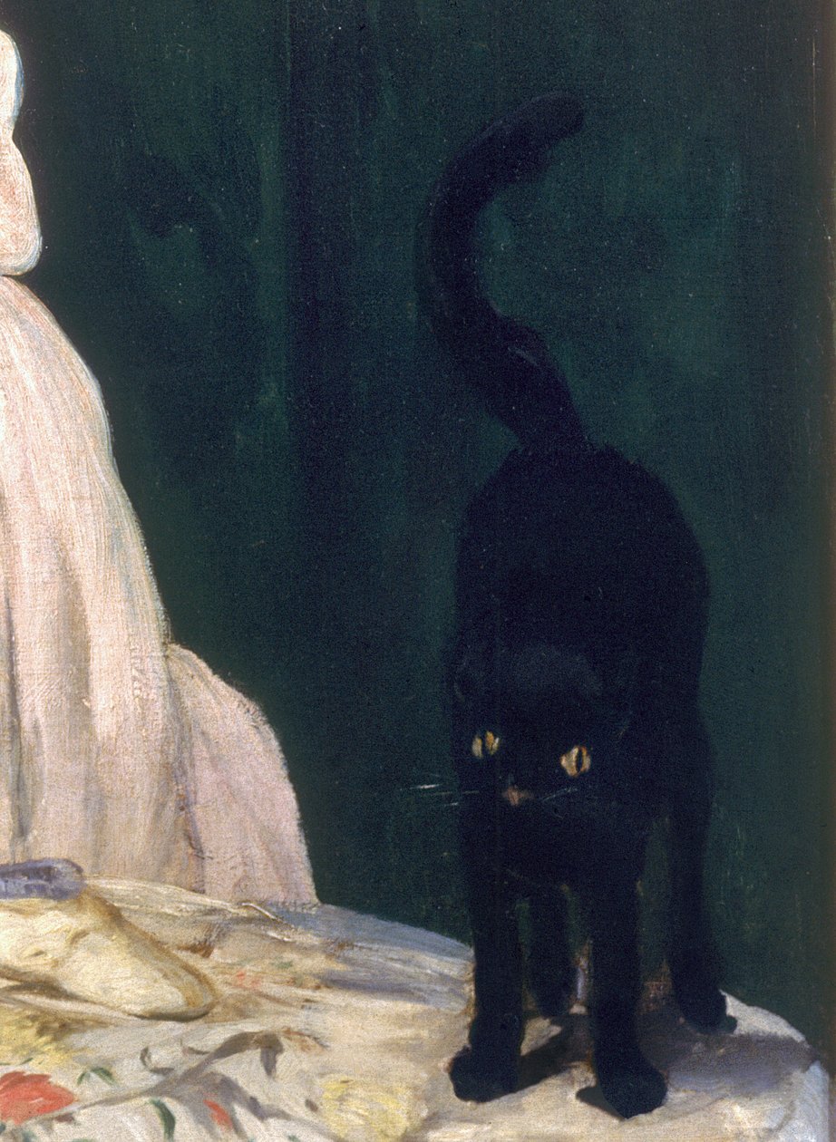 Olympia, 1863 óleo sobre tela detalhe de 64183 de Édouard Manet