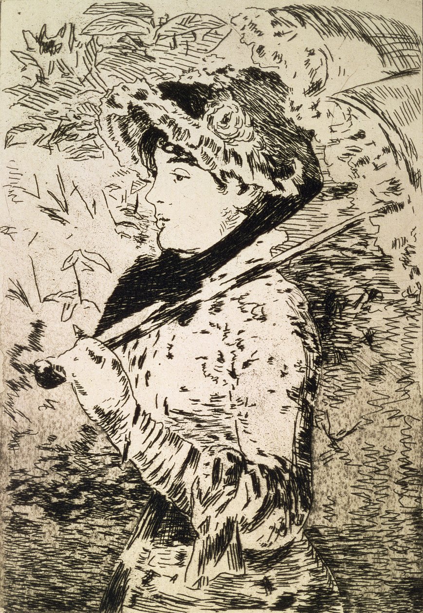 Primavera (Jeanne), 1882 (gravura e aquatinta) de Édouard Manet
