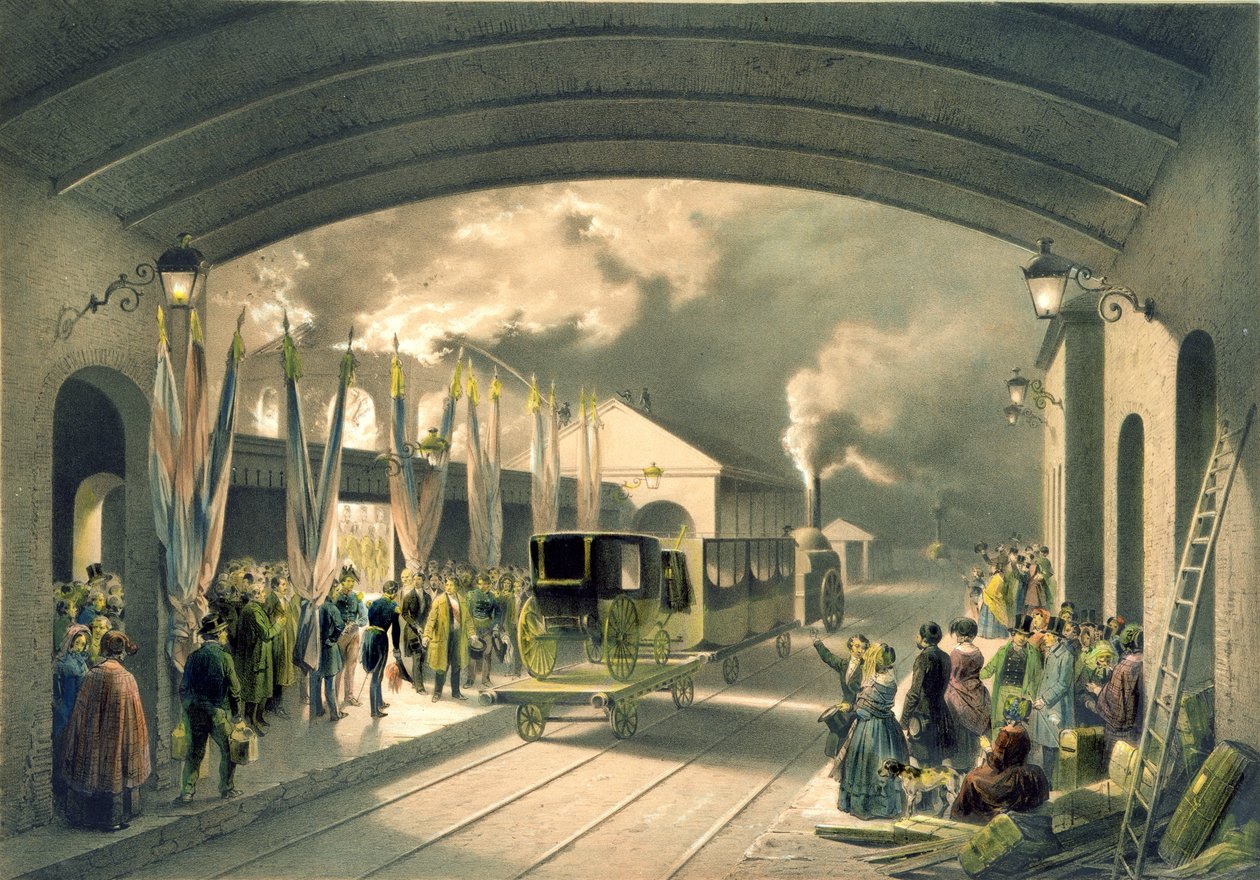O rei na estação nova cruz de Edouard Pingret