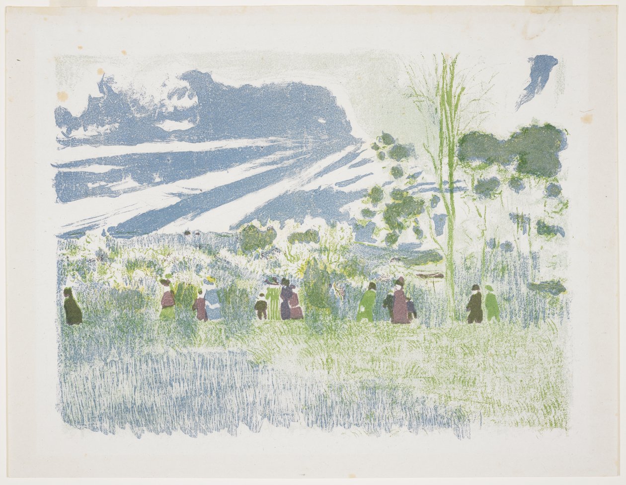 Através dos campos, 1899 de Edouard Vuillard