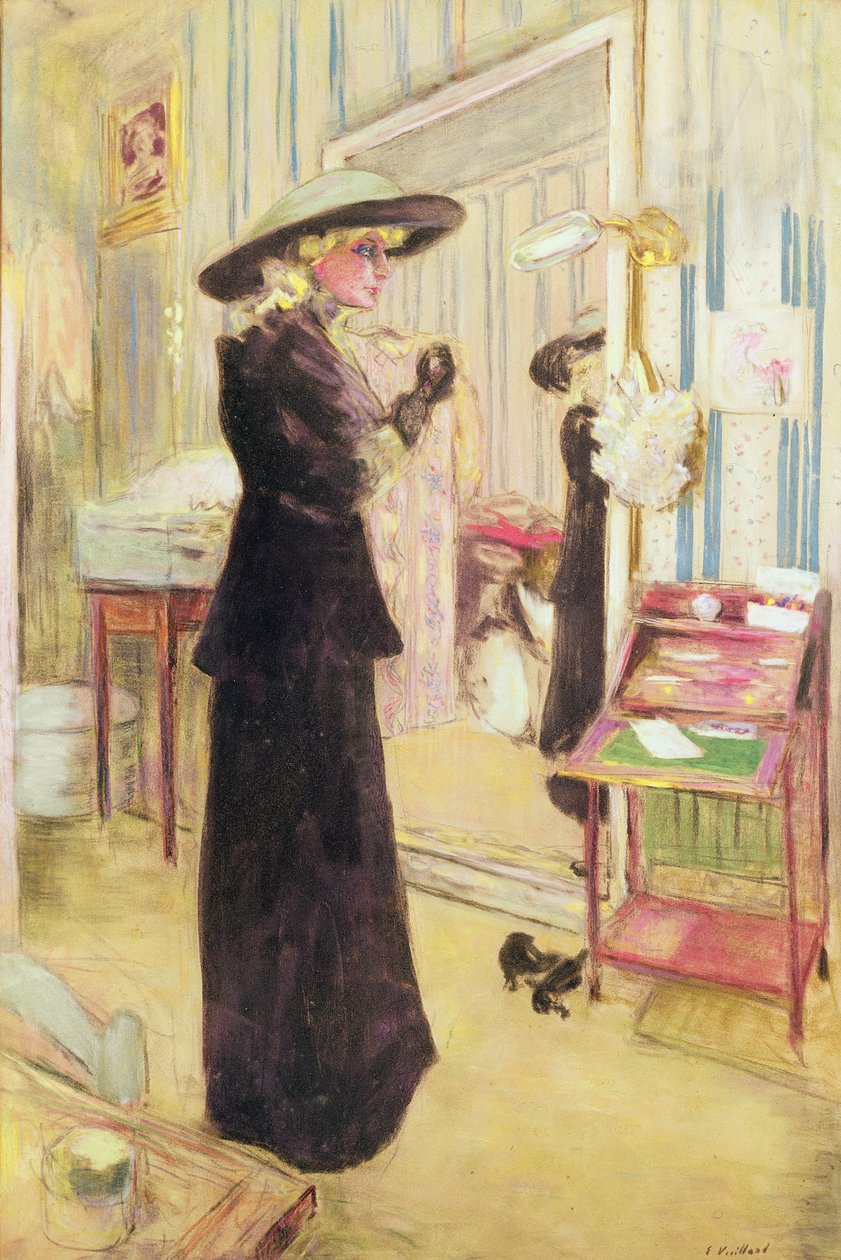 Charlotte Lysès, 1912 (pastel sobre tela) de Edouard Vuillard