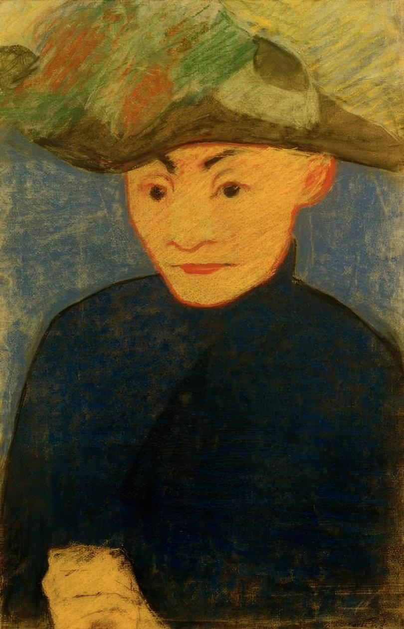 Mulher com chapéu de penas de Edouard Vuillard