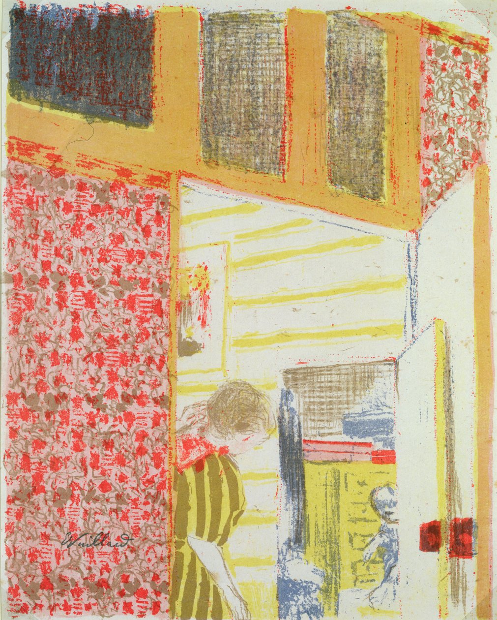 Interior em Tons de Rosa III de Edouard Vuillard