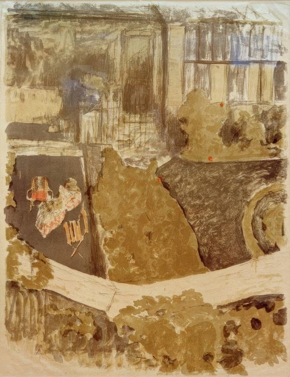 O jardim em frente à oficina de Edouard Vuillard