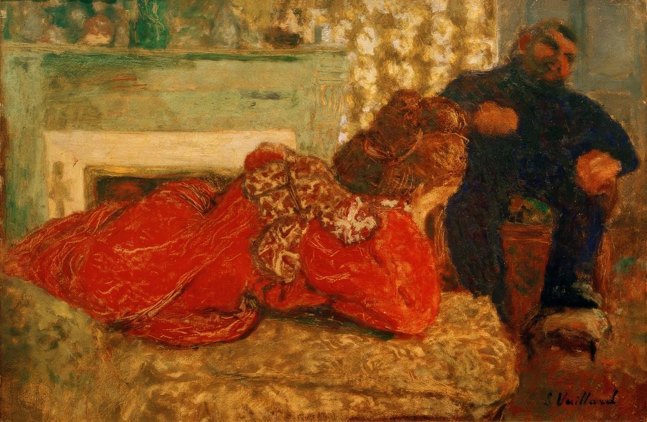 O roupão vermelho de Edouard Vuillard