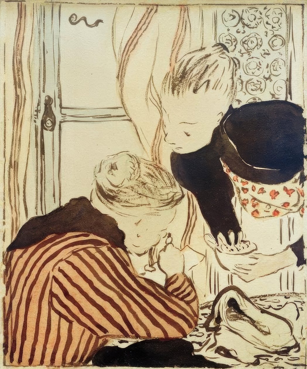 Madame Vuillard e uma garota de Edouard Vuillard