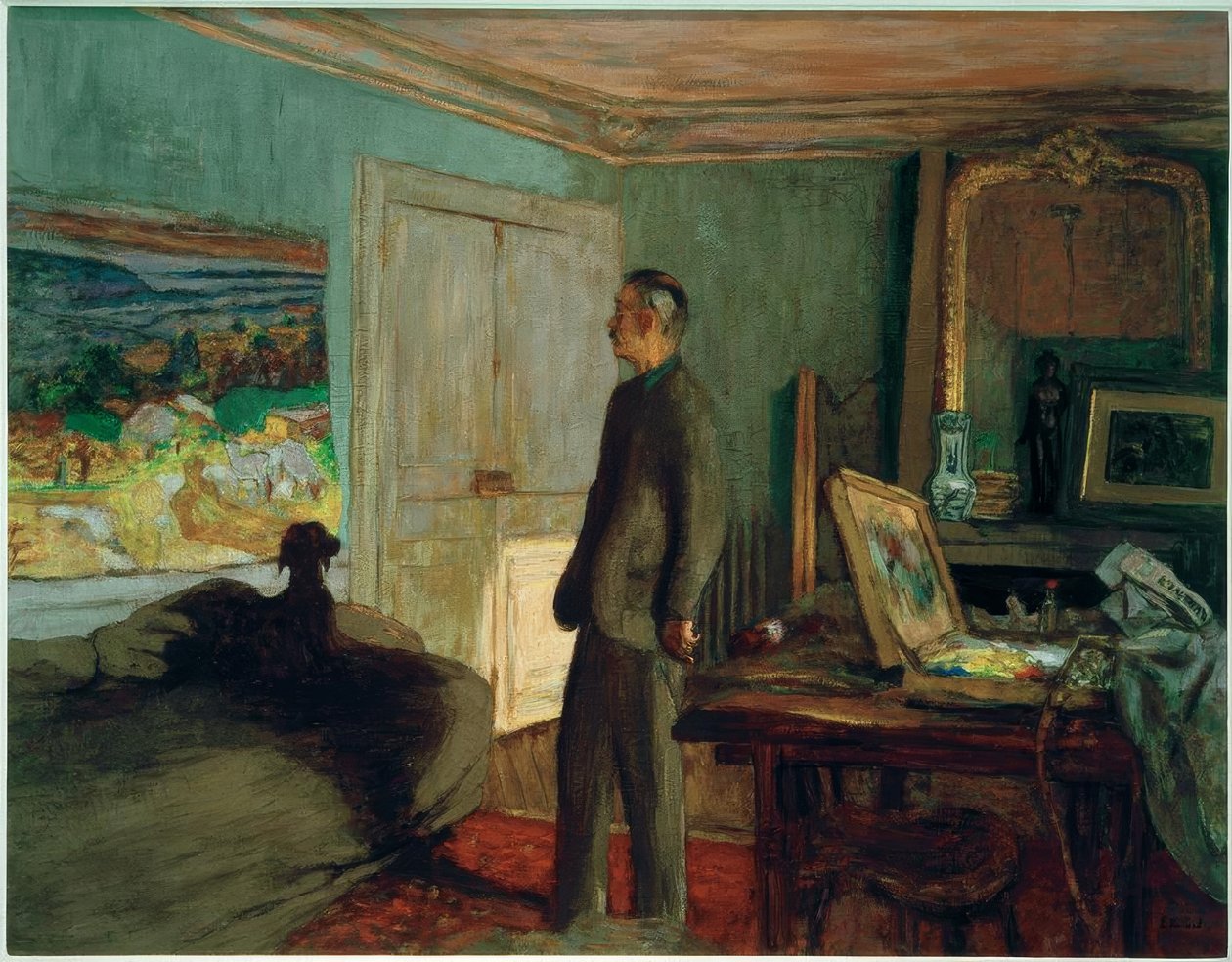 Modelo para o retrato de Bonnard de Edouard Vuillard