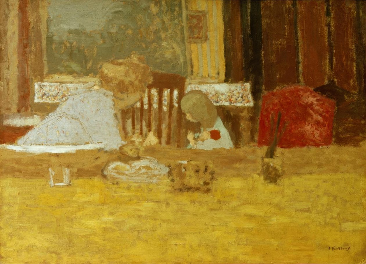 Olga Natanson e sua filha Marcelle de Edouard Vuillard