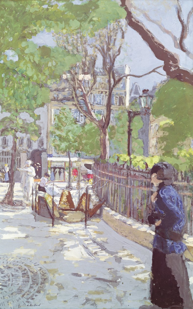 Praça Ventimiglia de Edouard Vuillard