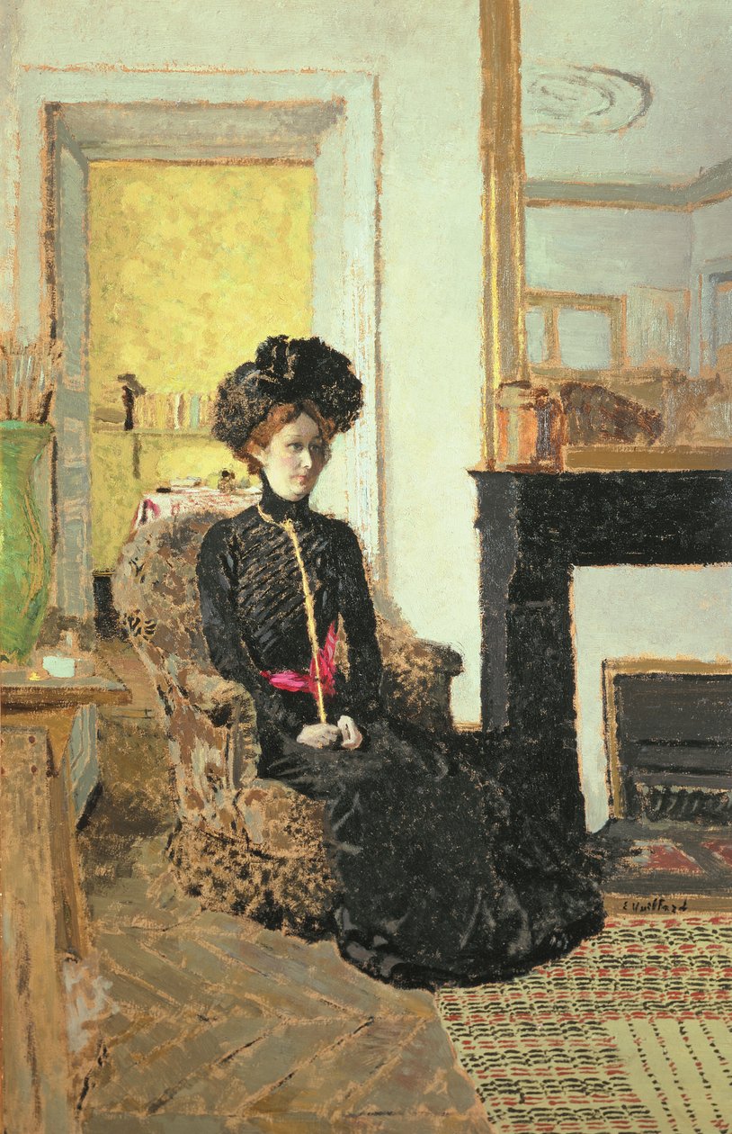 Mulher sentada, 1901 (óleo) de Edouard Vuillard