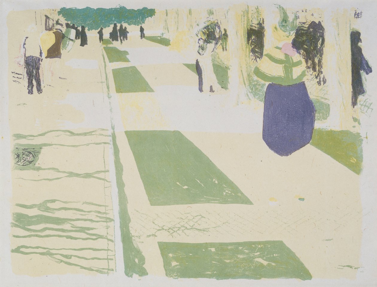 A avenida, 1899 de Edouard Vuillard