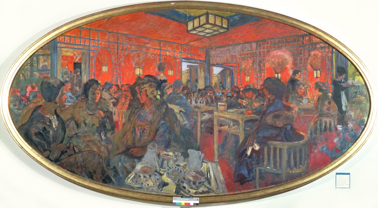 A sala de chá no Grand Teddy, 19189 de Edouard Vuillard