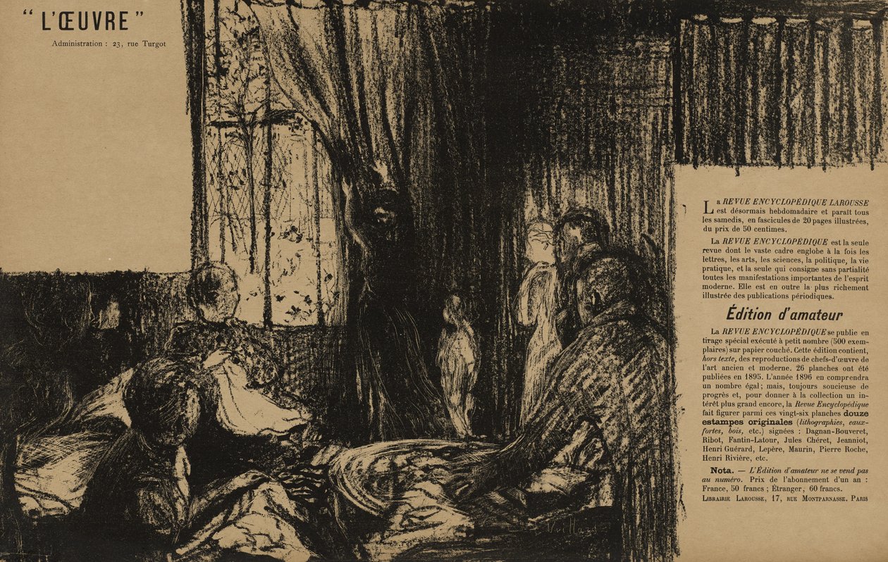 Teatro do Trabalho: Apoiadores da Sociedade, 1895 de Edouard Vuillard