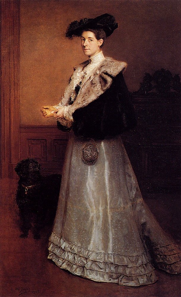 Retrato de uma senhora de Edouard de Jans